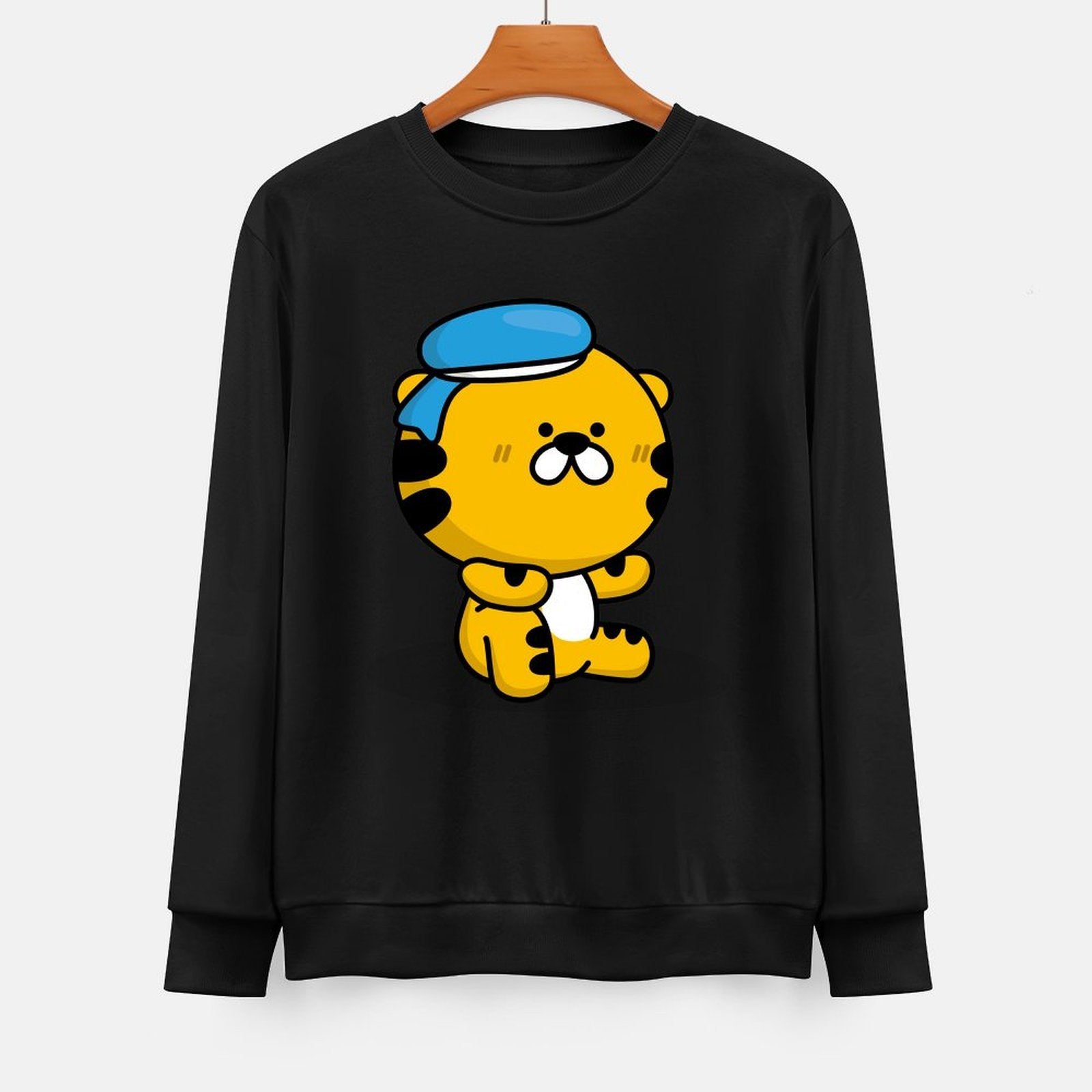 Front Patterned Long Sleeve TopSoft StreetFit